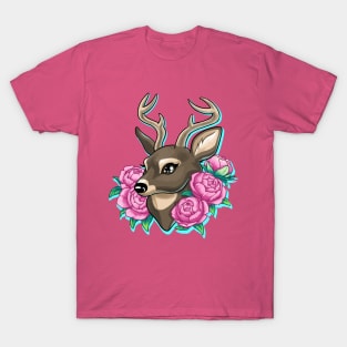 Peony Deer T-Shirt